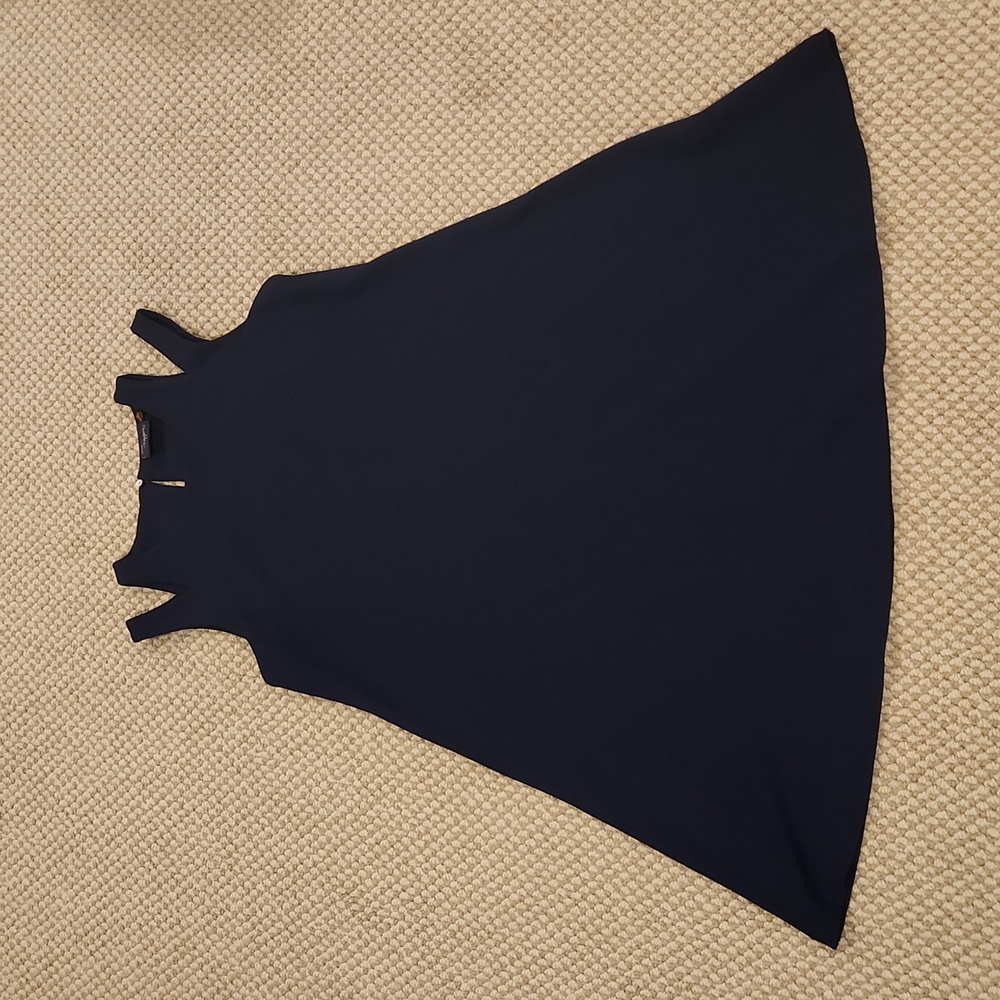 Just...Taylor navy blue A-line sleeveless cocktail dress size 14